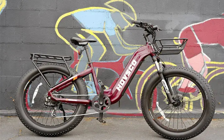 mens electric bicycle BLACK CITY MEN 26" CAMEL BLACK with PLASTIC BASKET which offers superior efficiency and balance Men's Electric City Bike |