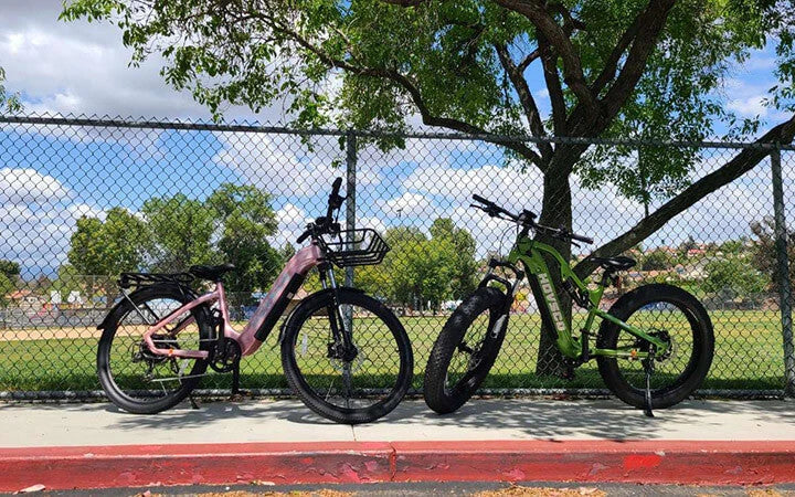Pink-and-green-hovsco-ebikes