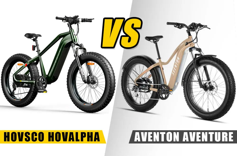 Hovsco HovAlpha vs Aventon Aventure 26" Fat Tire Ebike Comparison HOVSCO