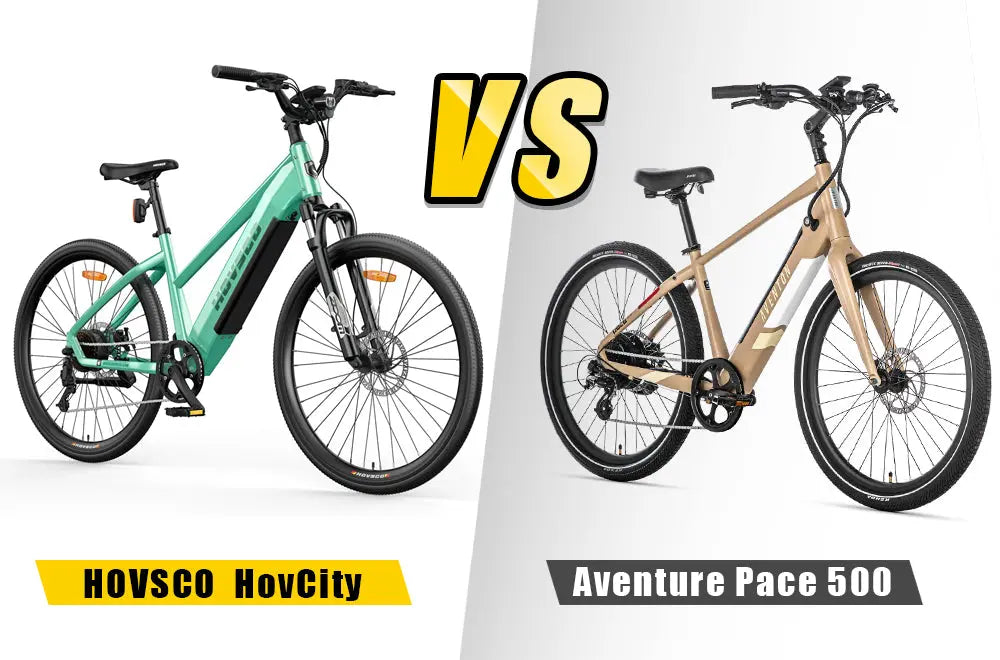 Hovsco HovCity vs Aventon Pace 500 - City Commuter Ebike Comparison HOVSCO