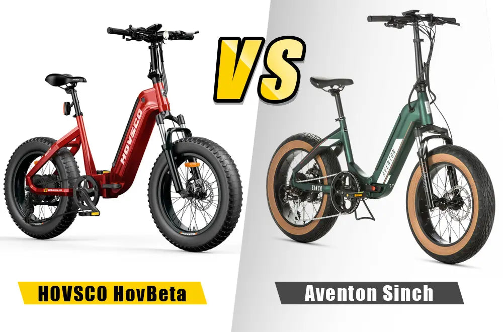 Hovsco vs Aventon: Comparing HovBeta Step-through to Sinch Foldable Fat Ebike HOVSCO