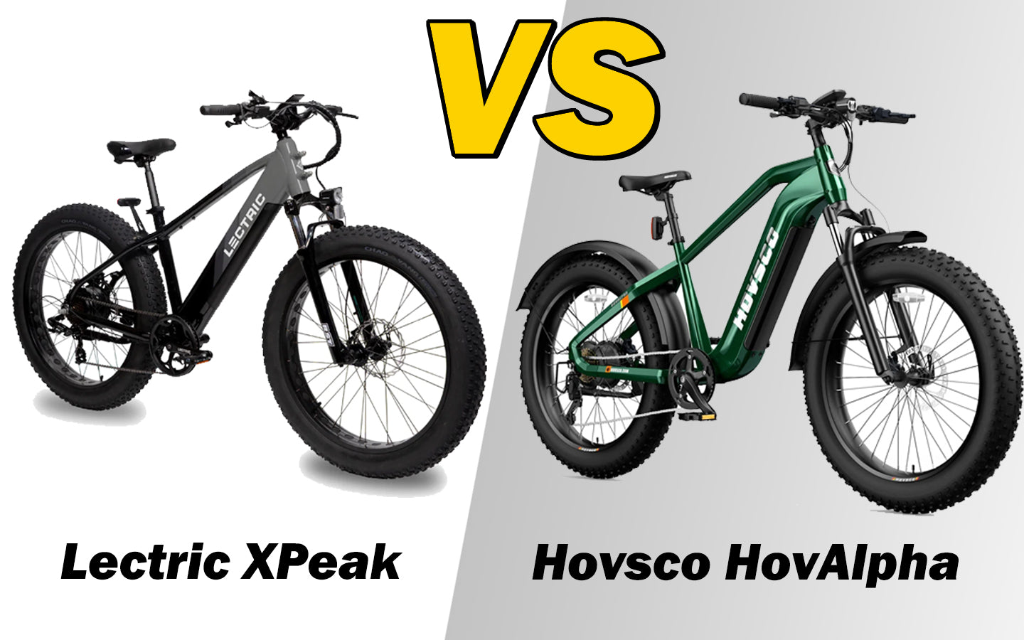 Fat Tire Battle: Comparing the New Lectric XPeak with Hovsco HovAlpha - HOVSCO