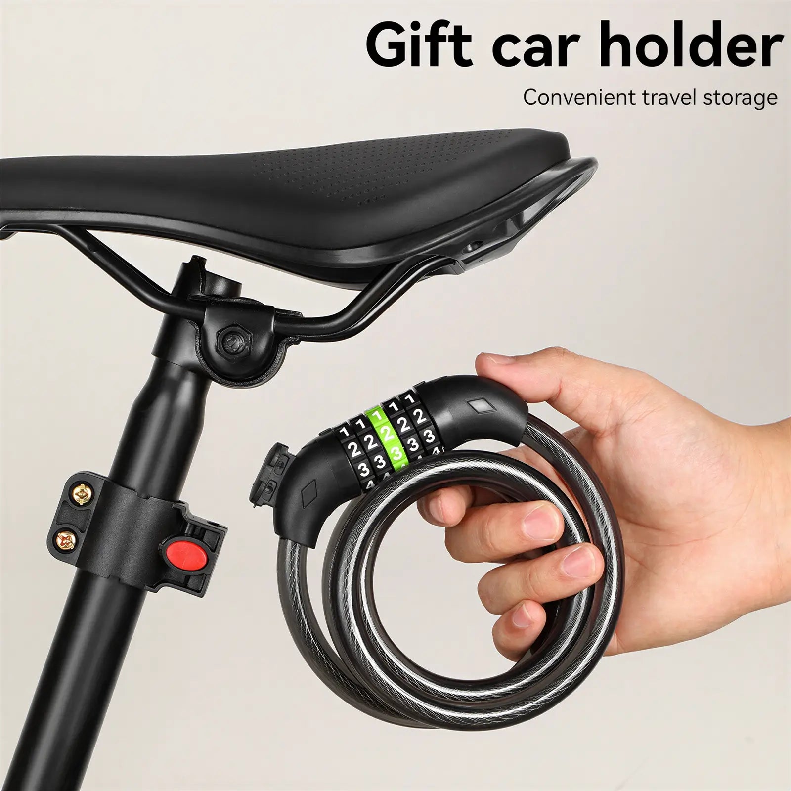 HOVSCO Handlebar Bag + Phone Holder + Bike Lock Set