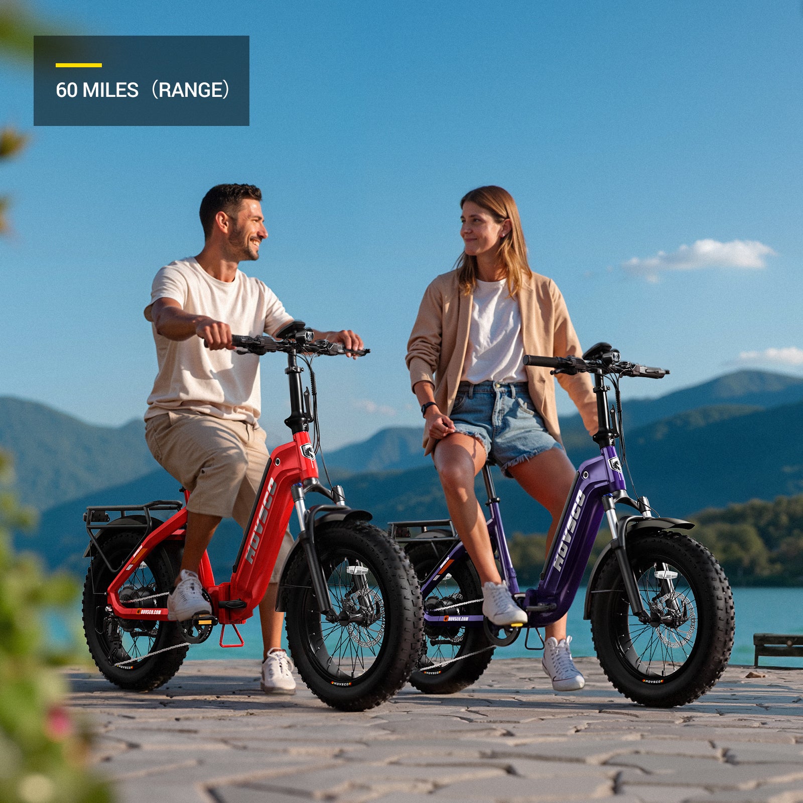 HOVSCO™ HovBeta 20" Foldable Fat Tire Electric Bike
