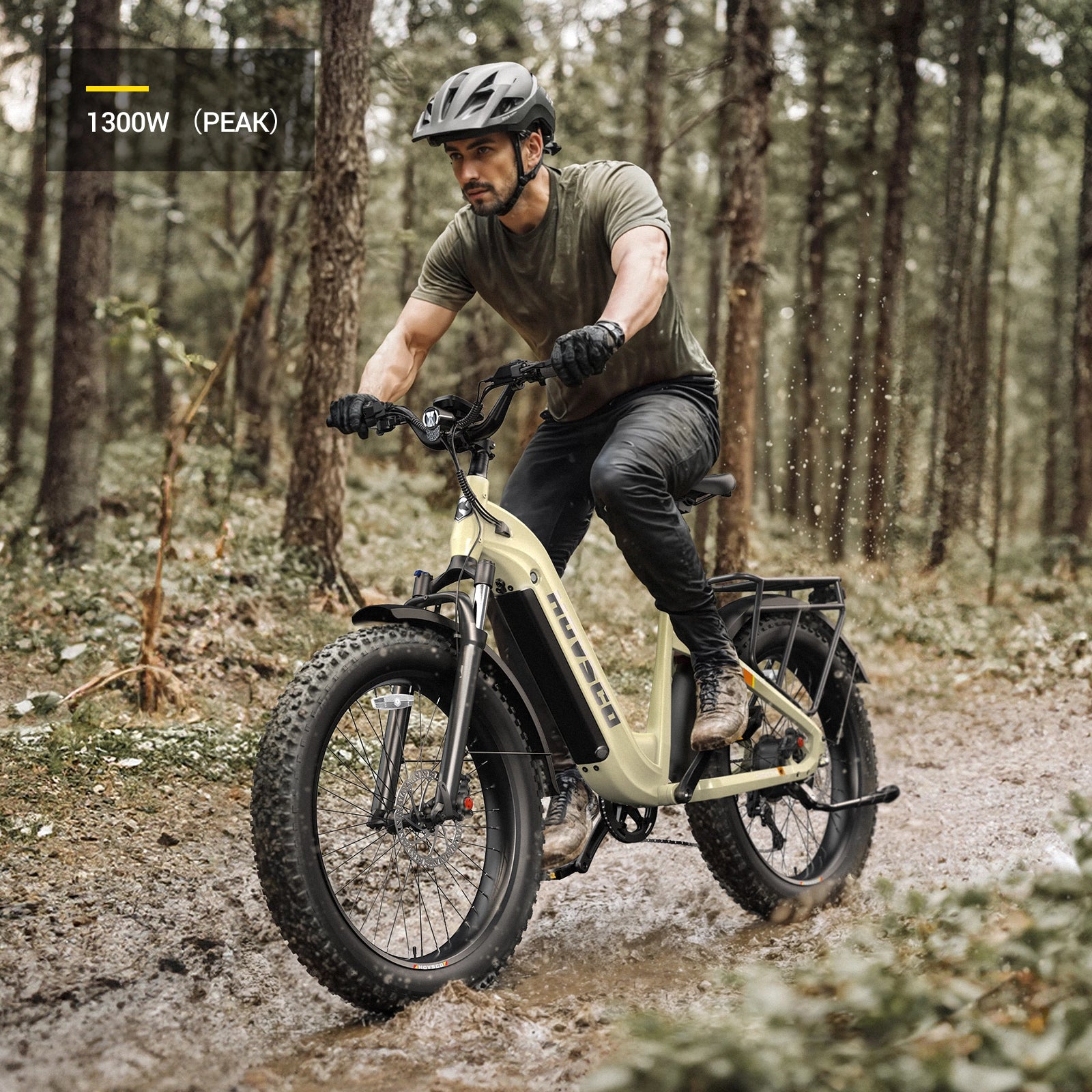 HOVSCO™ HovAlpha 26" Step-Thru Fat Tire Ebike