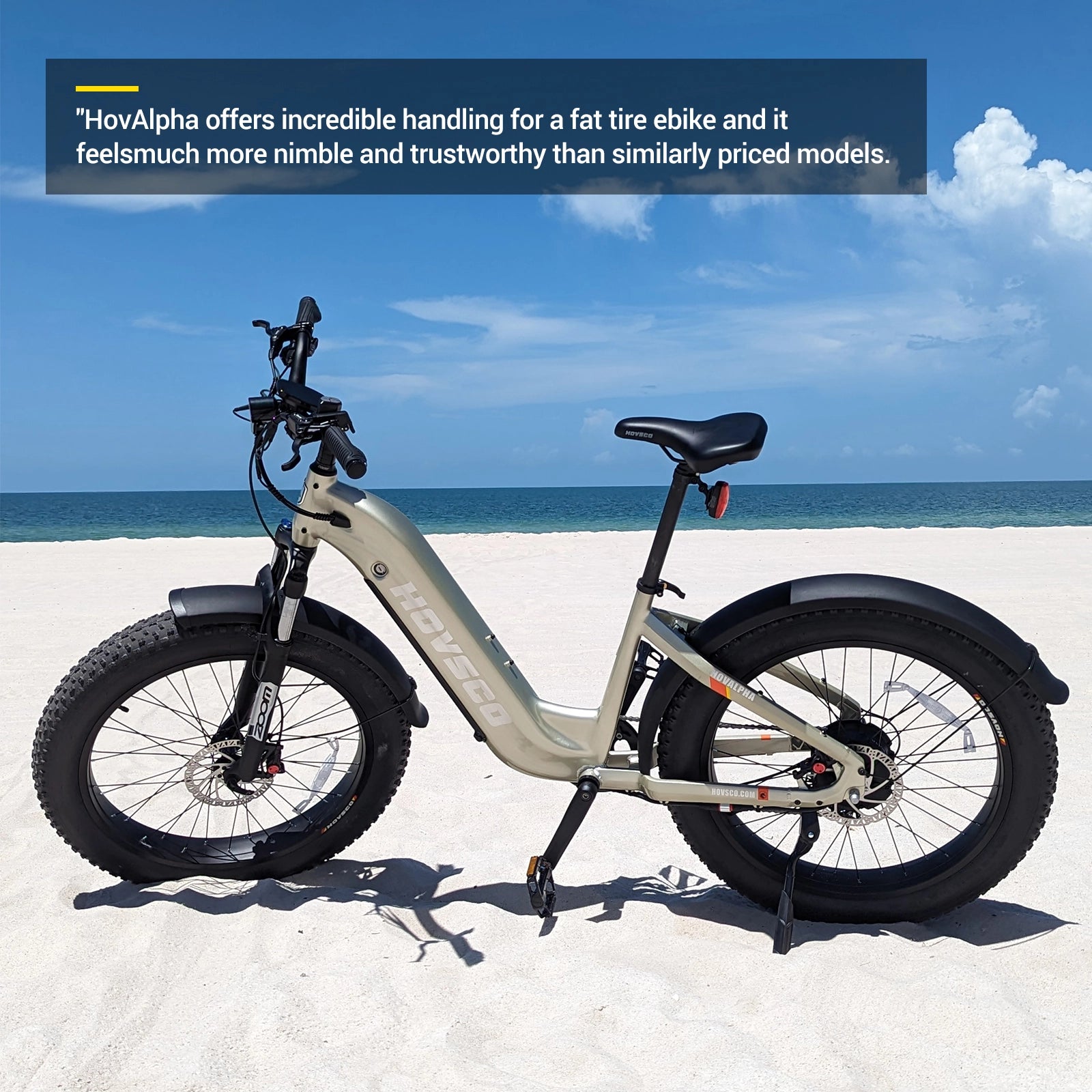 HOVSCO™ HovAlpha 26" Step-Thru Fat Tire Ebike