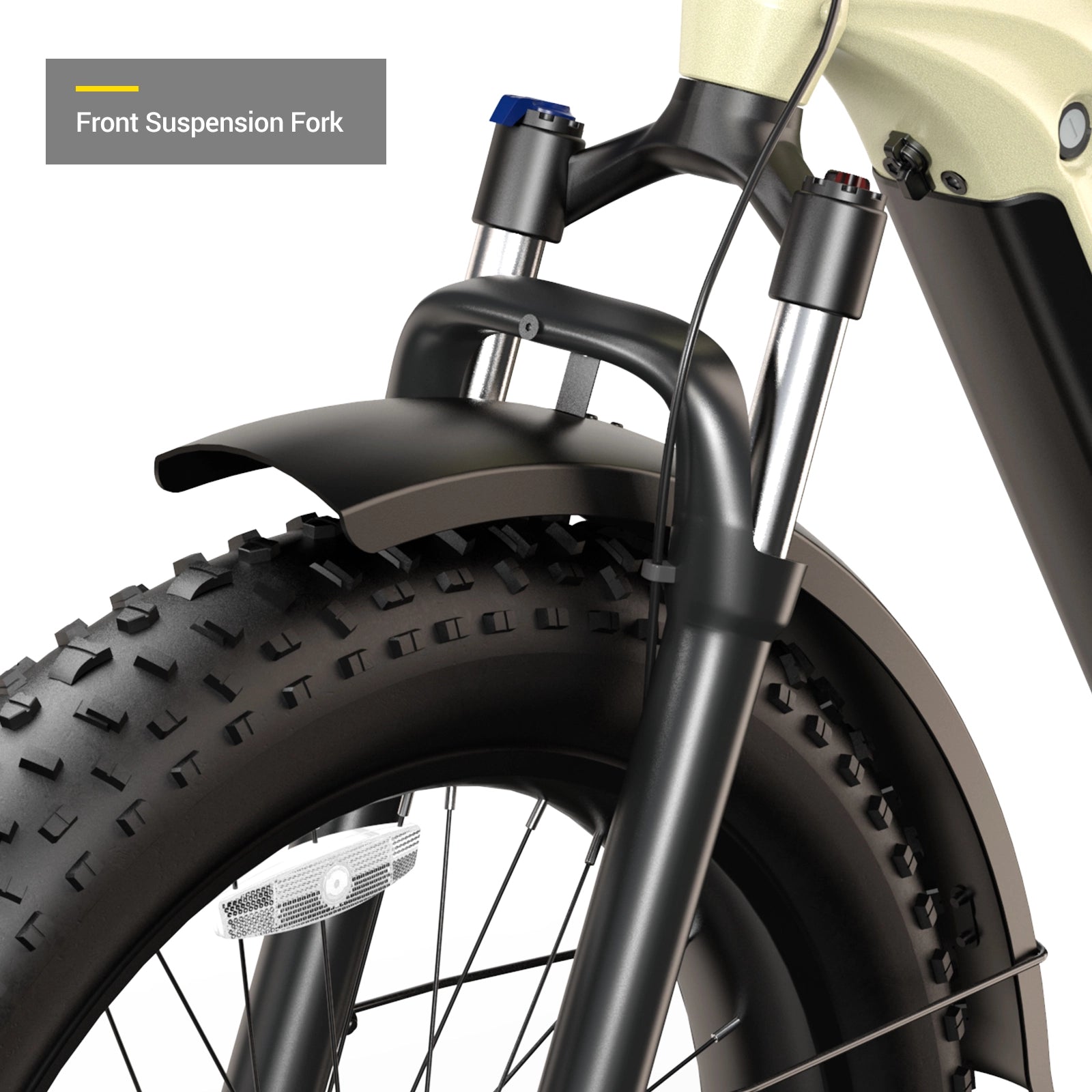 HOVSCO™ HovAlpha 26" Step-Thru Fat Tire Ebike