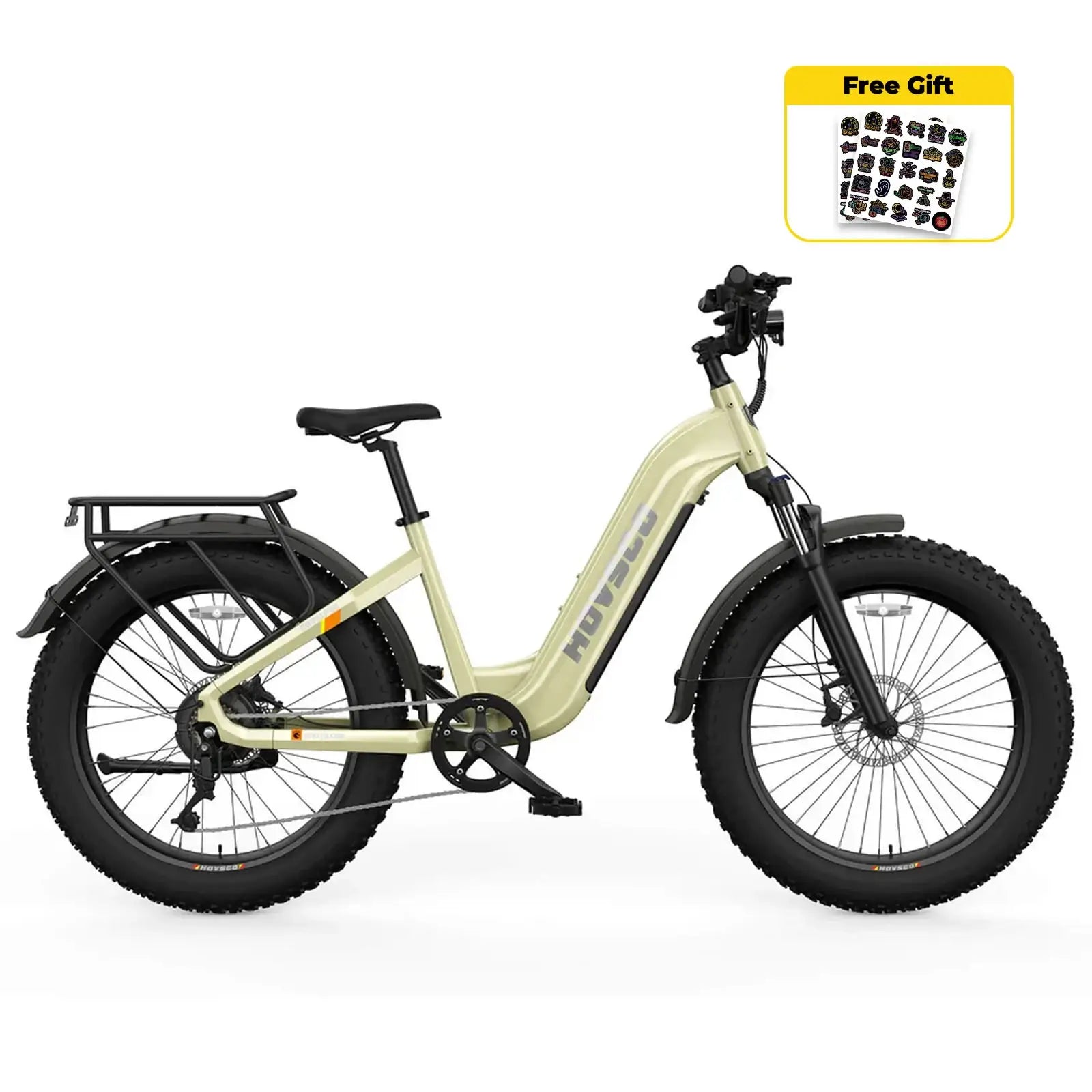 HOVSCO™ HovAlpha 26" Step-Thru Fat Tire Ebike
