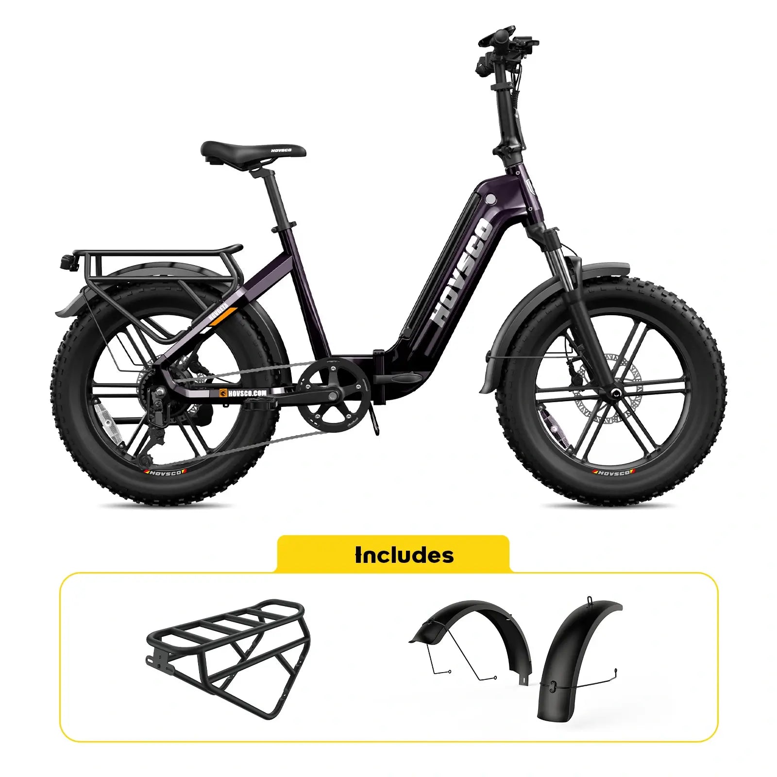 HOVSCO™ HovBeta 20" Foldable Fat Tire Electric Bike