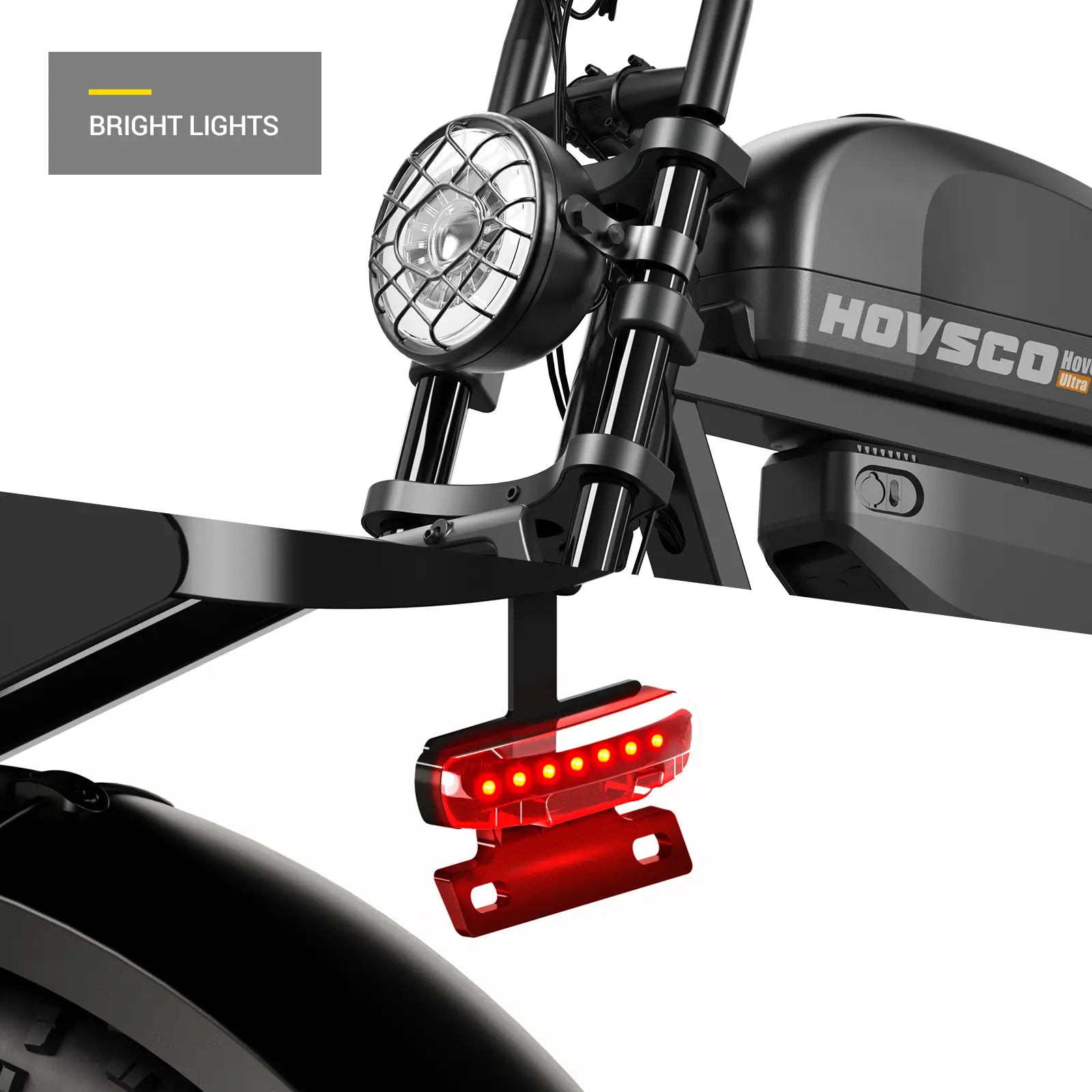 (2026) HOVSCO™ HovGtrs Ultra 1500W Long Range Moped-Style Electric Bike