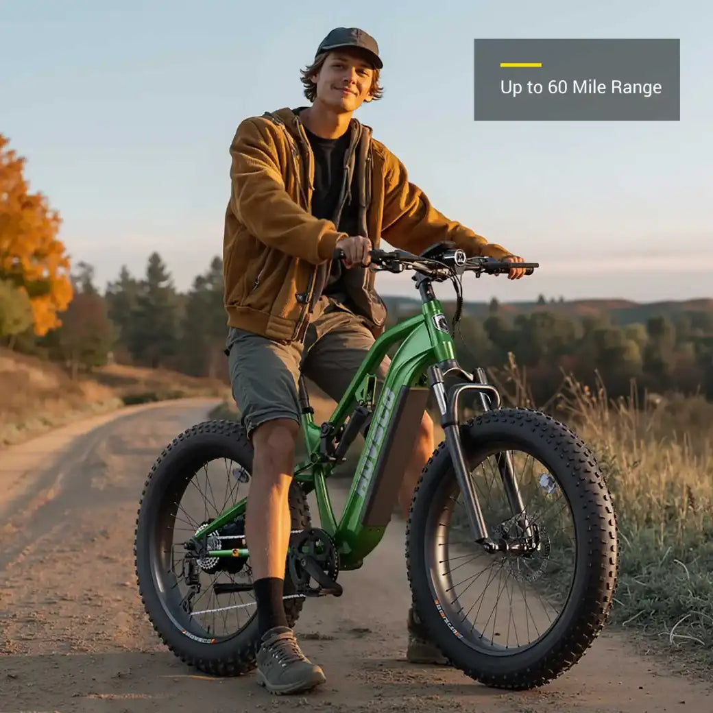 HOVSCO™ HovScout 26" Full Suspension Fat Tire Ebike