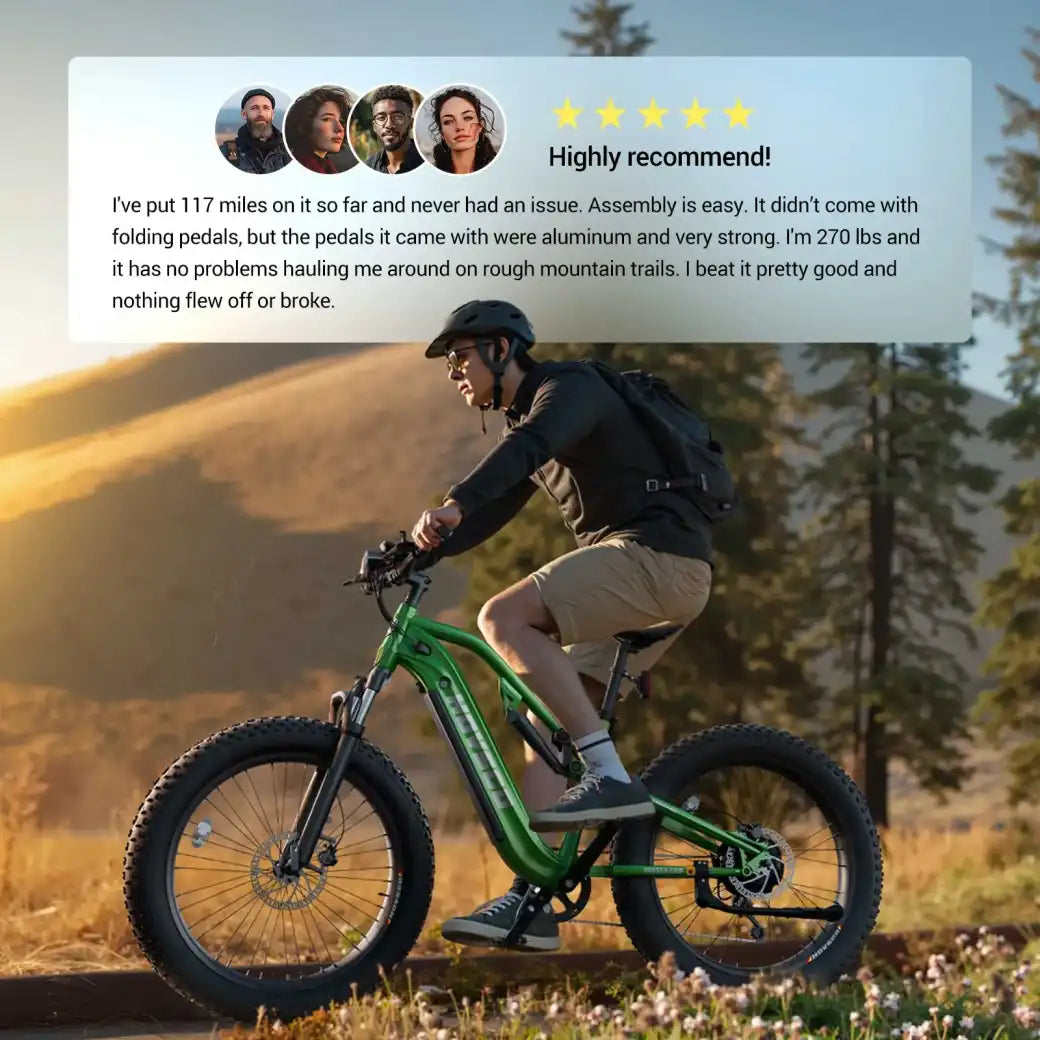 HOVSCO™ HovScout 26" Full Suspension Fat Tire Ebike