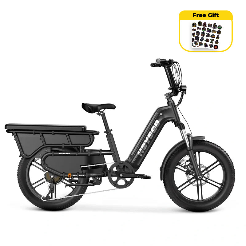 HOVSCO™ HovCart 20“ Step-Thru Electric Fat Tire Cargo Bike