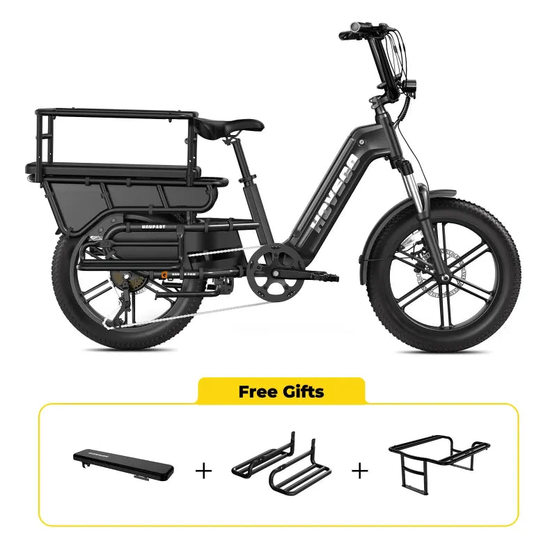HOVSCO™ HovCart 20“ Step-Thru Electric Fat Tire Cargo Bike