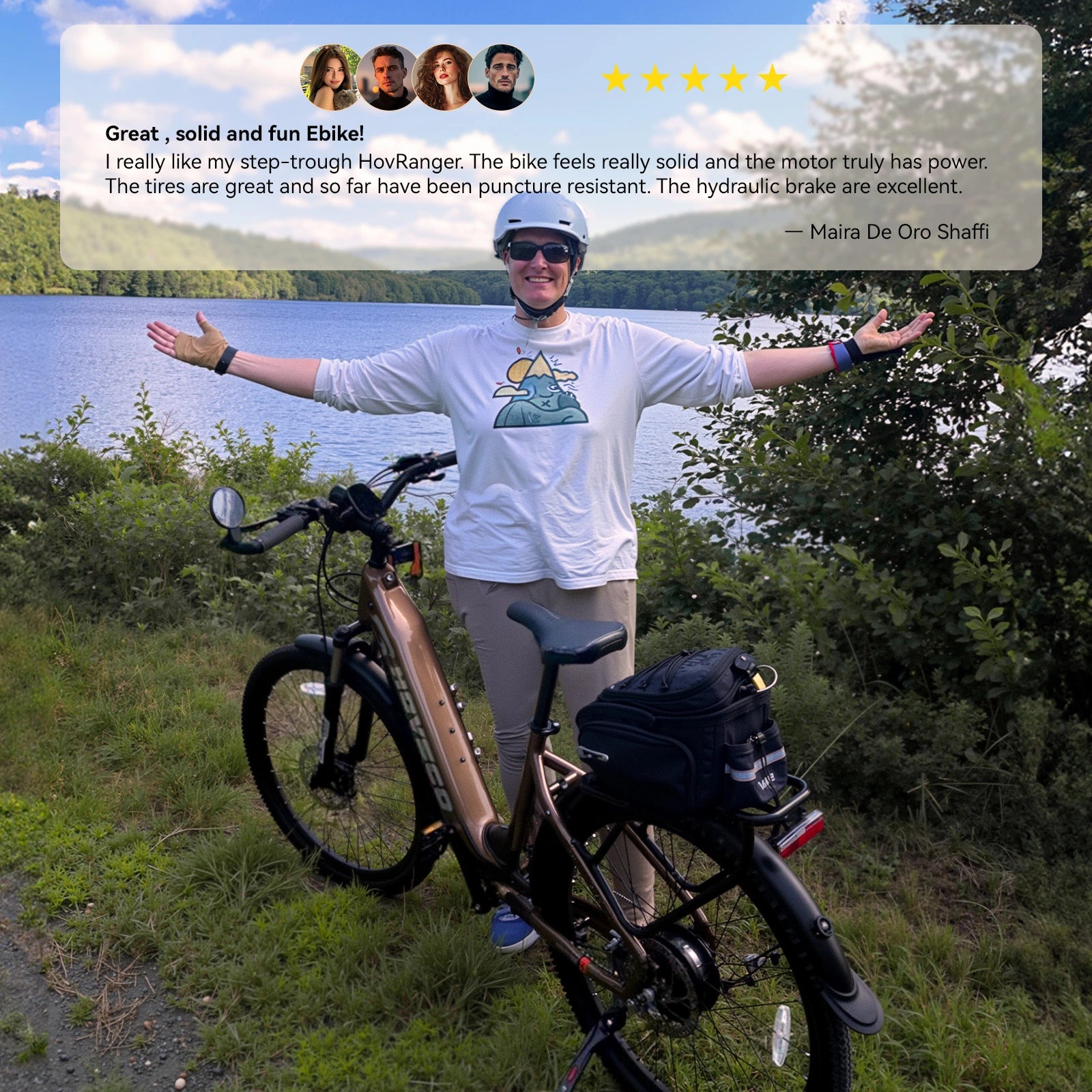 HOVSCO™ HovRanger 27.5" Step-Thru Commuter Bike