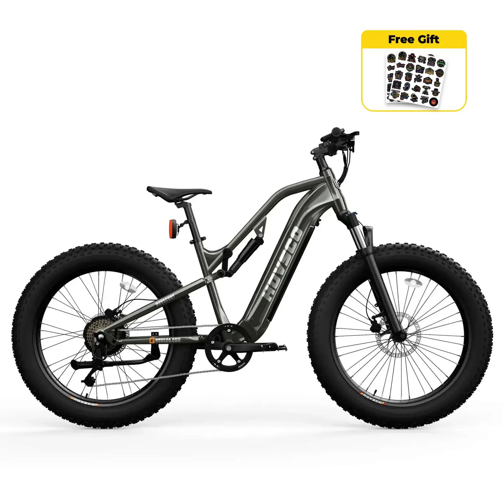 HOVSCO™ HovScout 26" Full Suspension Fat Tire Ebike