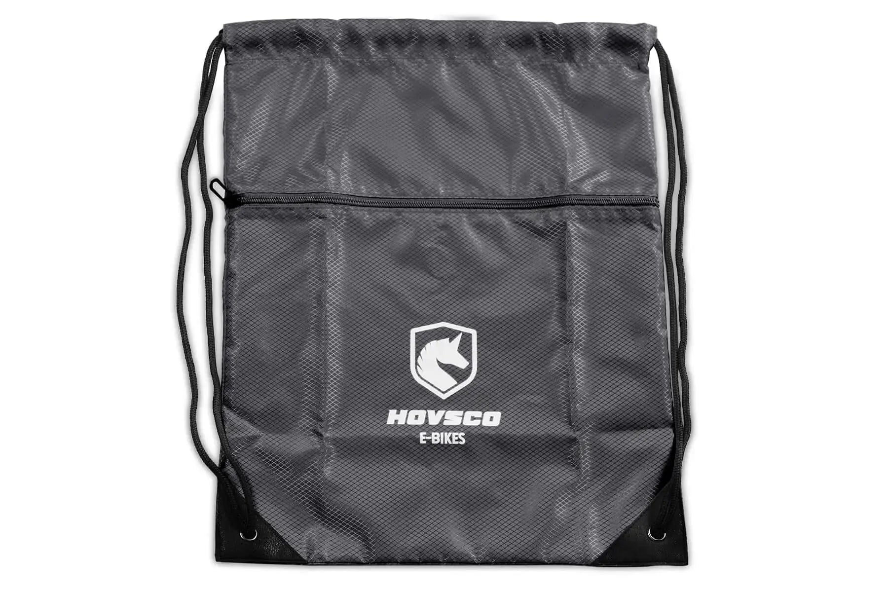Hovsco Drawstring Backpack, Waterproof with Zip Pocket For Cycling HOVSCO