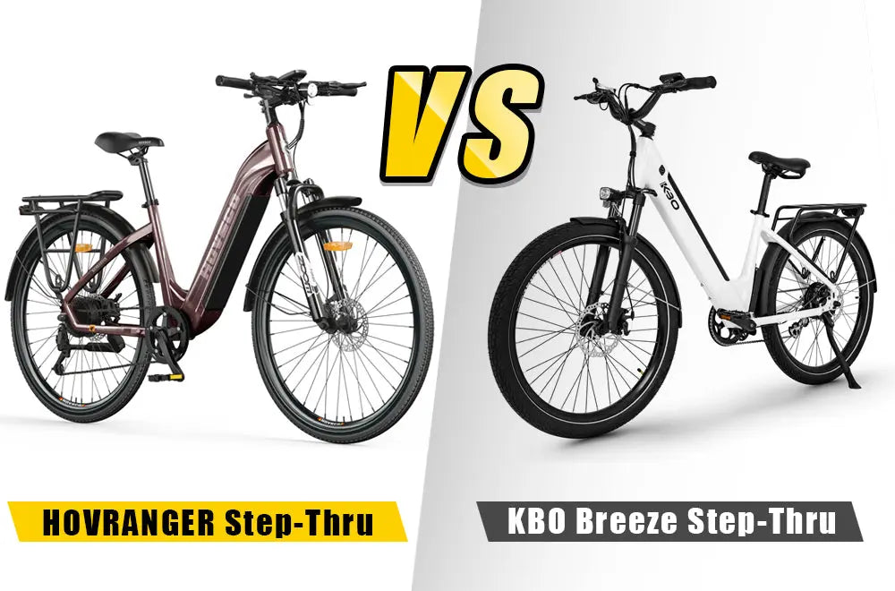 HovRanger Step-Thru Commuter Ebike vs KBO Breeze Step-Thru Commuter Ebike HOVSCO
