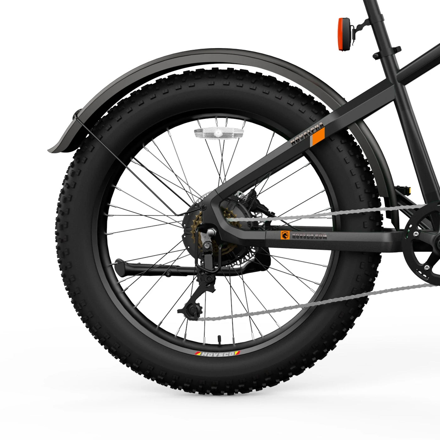 HOVSCO HovAlpha 26" Fat Tire Step Over All Terrain Torque Sensor Ebike Dark Grey Fat Tire