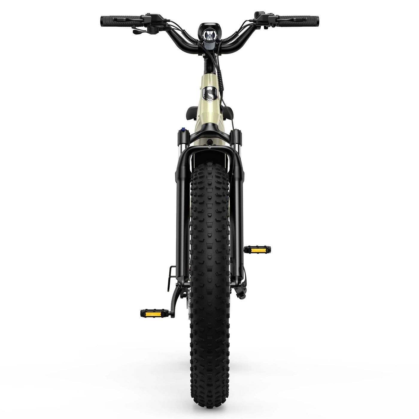 HOVSCO HovAlpha 26 Step Thru Fat All Terrain Ebike With Torque Sensor Champagne Front