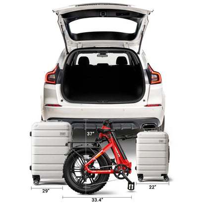 HOVSCO™ HovBeta 20" Foldable Fat Tire Electric Bike