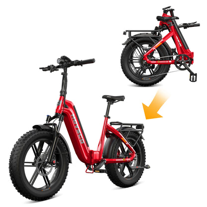 HOVSCO™ HovBeta 20" Foldable Fat Tire Electric Bike