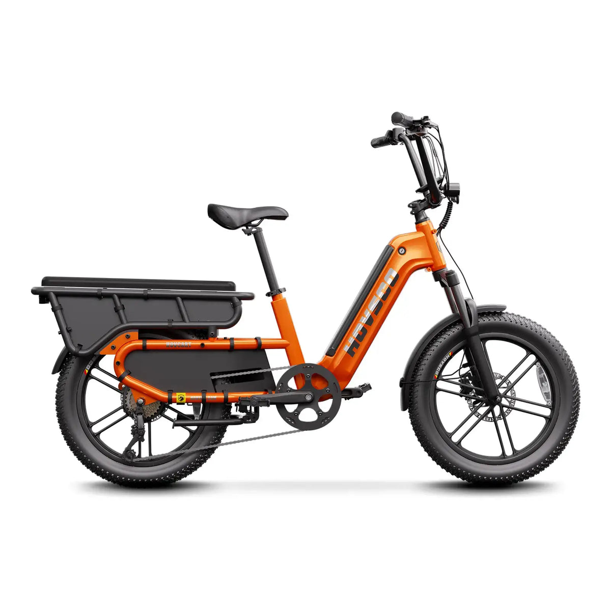HOVSCO HovCart Step Thru Cargo Electric Fat Tire Bike — 1300W motor 450 lb payload family cargo ebike