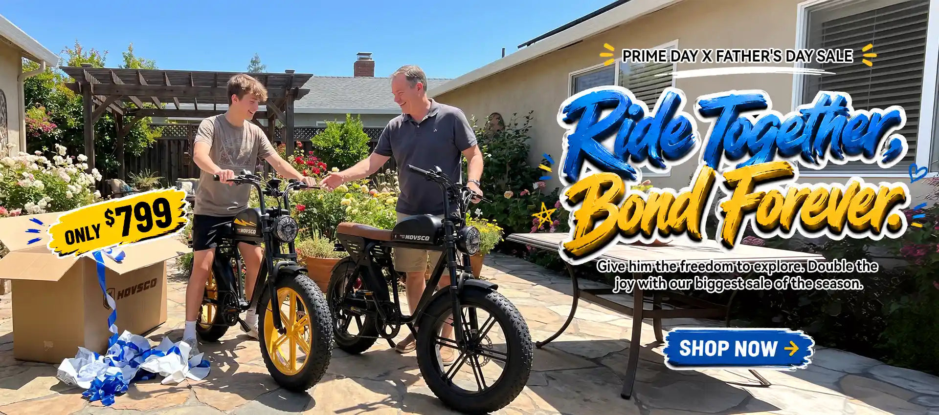 HOVSCO HovGtrs New Series Bundle Sale — moped style ebike bundle