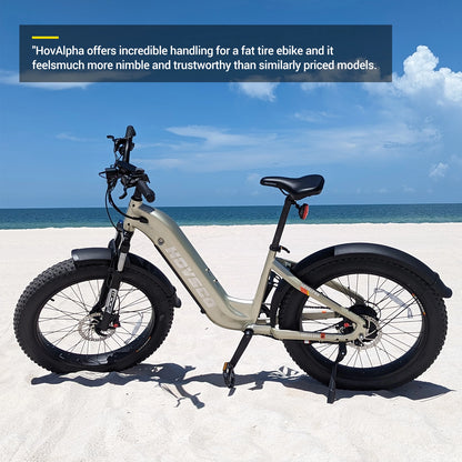 HOVSCO™ HovAlpha 26" Step-Thru Fat Tire Ebike