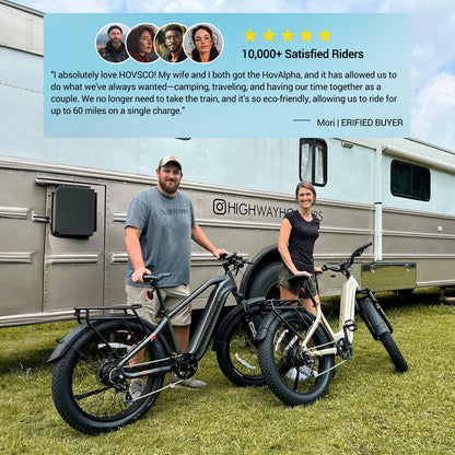 HOVSCO™ HovAlpha 26" Step-Thru Fat Tire Ebike