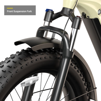 HOVSCO™ HovAlpha 26" Step-Thru Fat Tire Ebike