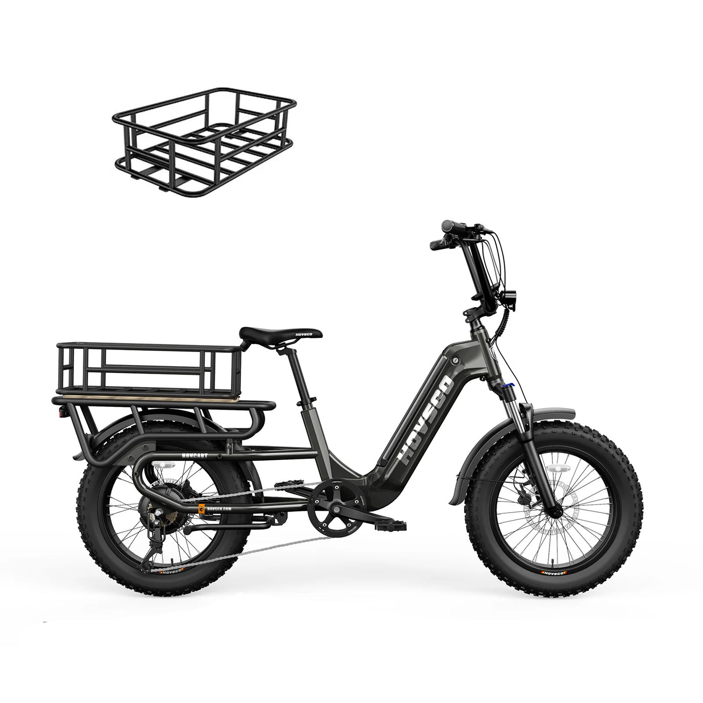 HOVSCO™ HovCart 20“ Step-Thru Electric Fat Tire Cargo Bike