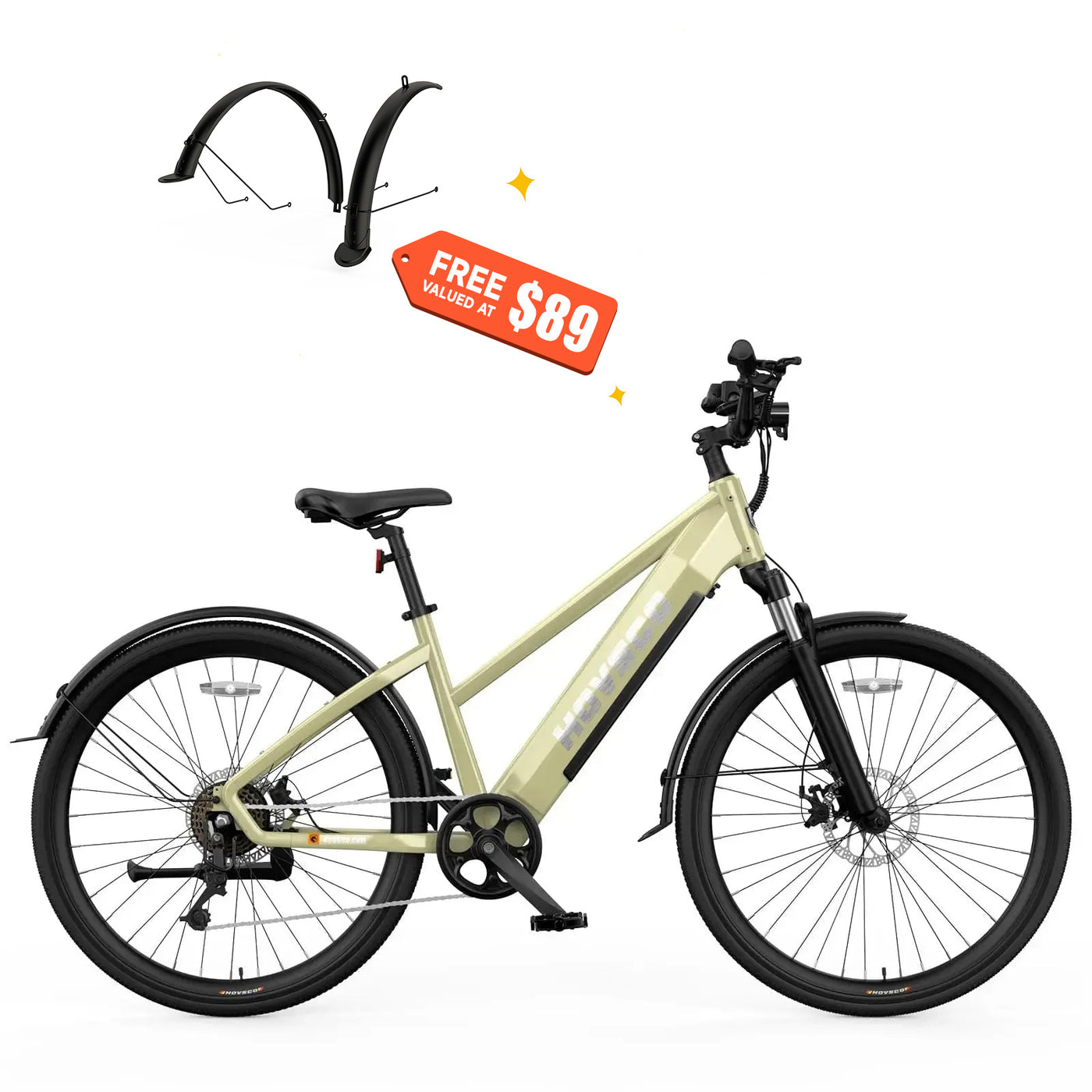 HOVSCO™ HovCity 27.5" Step-Thru Cruiser Electric Bike For Adults