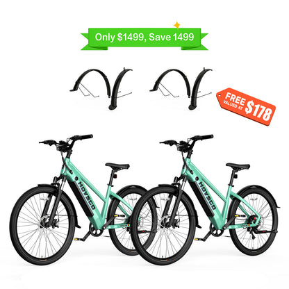 HOVSCO™ HovCity 27.5" Step-Thru Cruiser Electric Bike For Adults - HOVSCO 