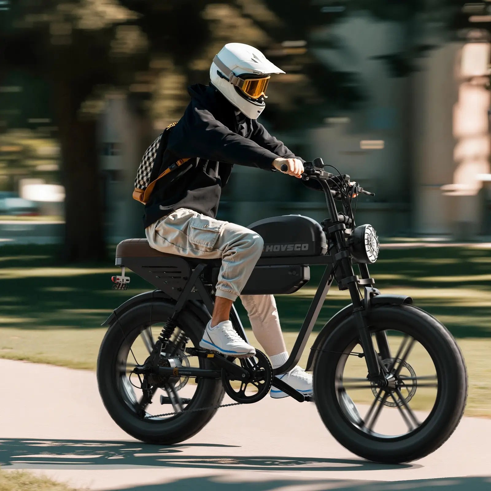 (Pre-Order) HOVSCO™ HovGtrs Ultra 1500W Dual Battery Moped-Style Electric Bike