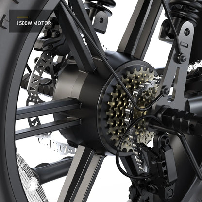 (Pre-Order) HOVSCO™ HovGtrs Ultra 1500W Dual Battery Moped-Style Electric Bike