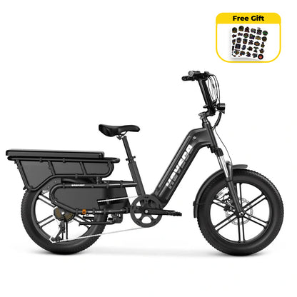 HOVSCO™ HovCart 20“ Step-Thru Electric Fat Tire Cargo Bike