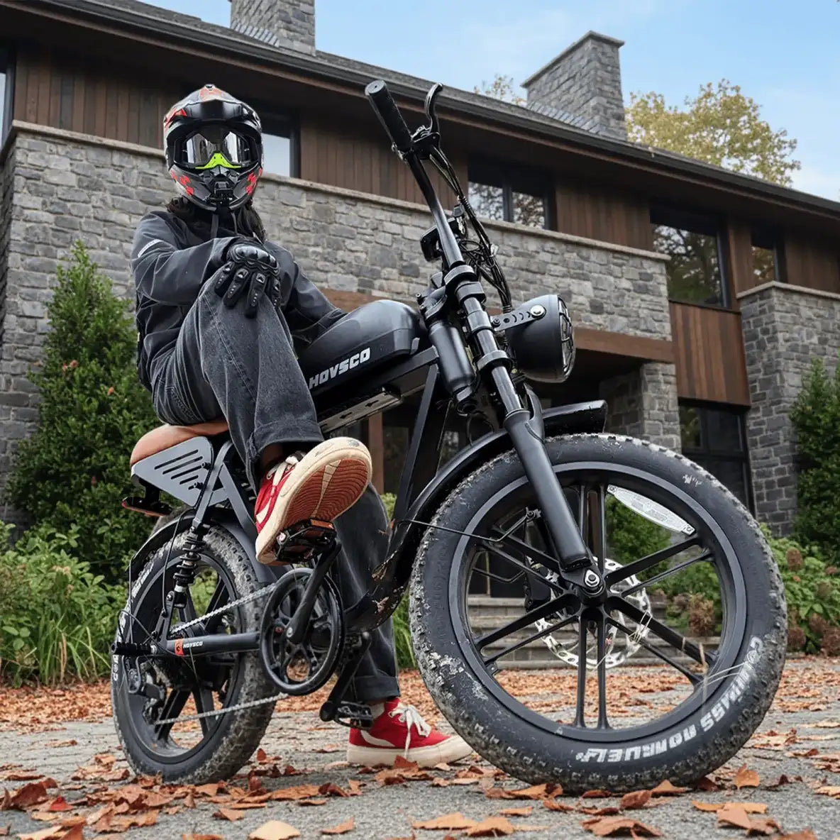 (2026) HOVSCO™ HovGtrs Ultra 1500W Long Range Moped-Style Electric Bike