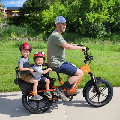 HOVSCO™ HovCart 20“ Step-Thru Electric Fat Tire Cargo Bike
