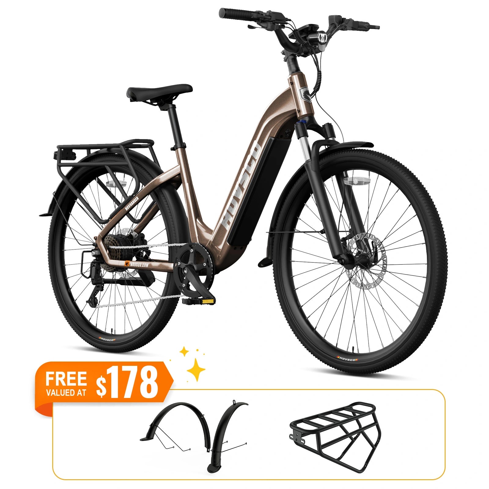 HOVSCO™ HovRanger 27.5" Step-Thru Commuter Bike