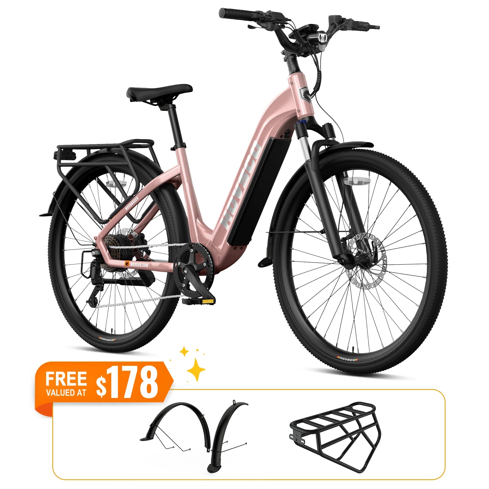 HOVSCO™ HovRanger 27.5" Step-Thru Commuter Bike