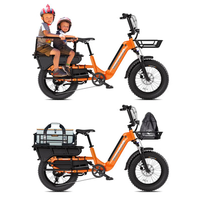 HOVSCO™ HovCart 20“ Step-Thru Electric Fat Tire Cargo Bike