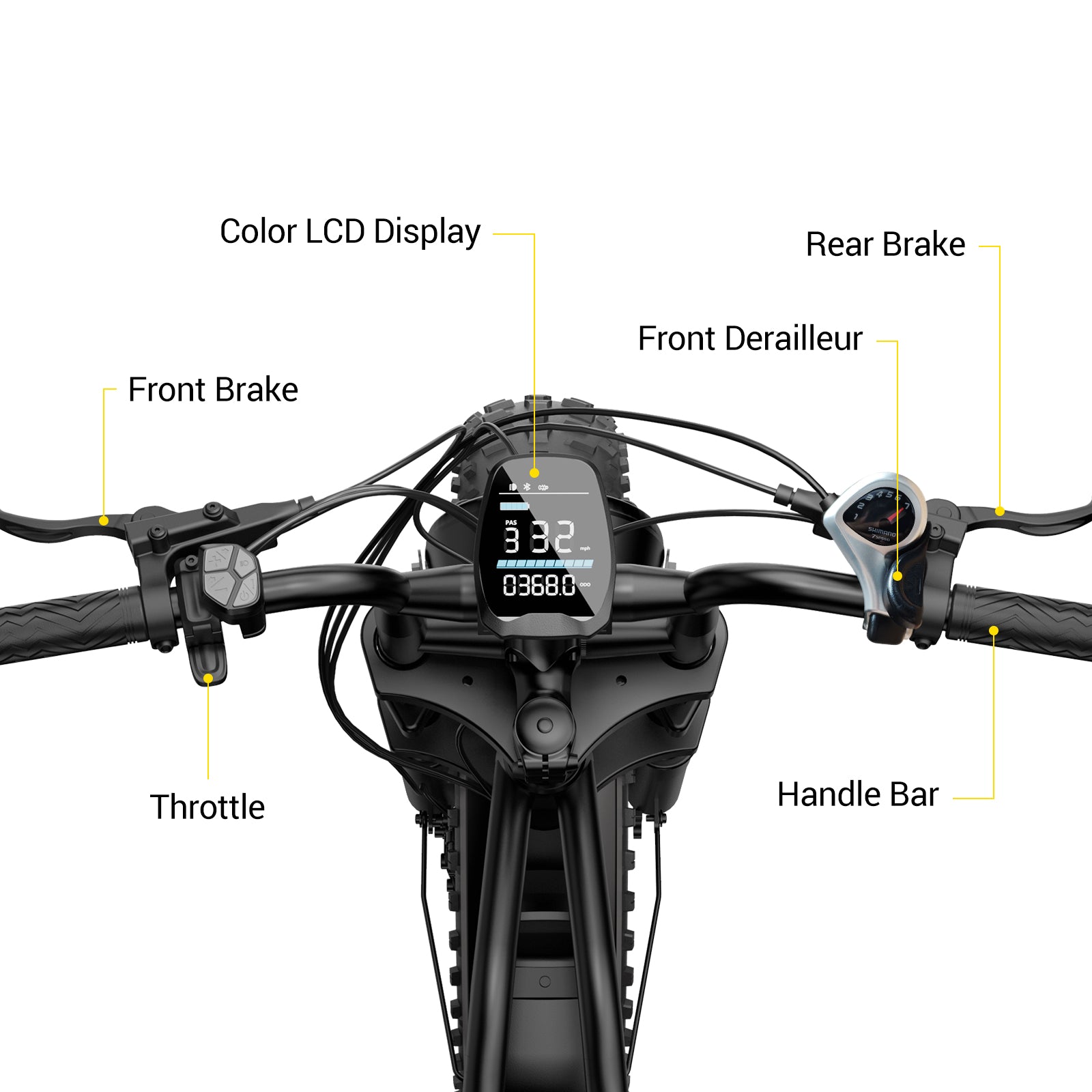 HOVSCO™ HovGtrs 1500W Moped-style Electric Bike