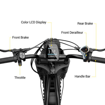 HOVSCO™ HovGtrs 1500W Moped-style Electric Bike