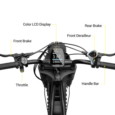 HOVSCO™ HovGtrs 1500W Moped-style Electric Bike