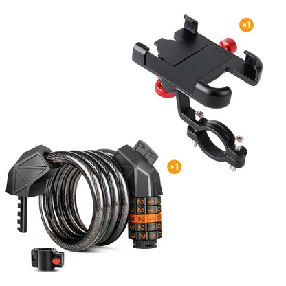 elektrofahrrad set HOVSCO eBike Phone Holder + Bike Lock Set