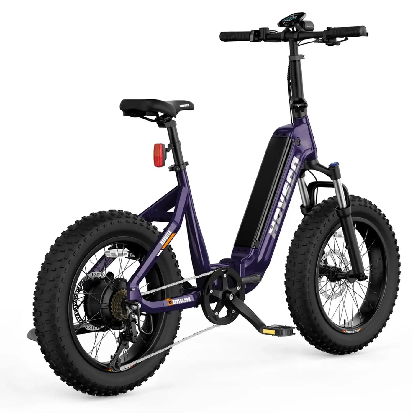 HOVSCO HovBeta 20" Foldable Fat Tire All Terrain Electric Bike Dark Purple