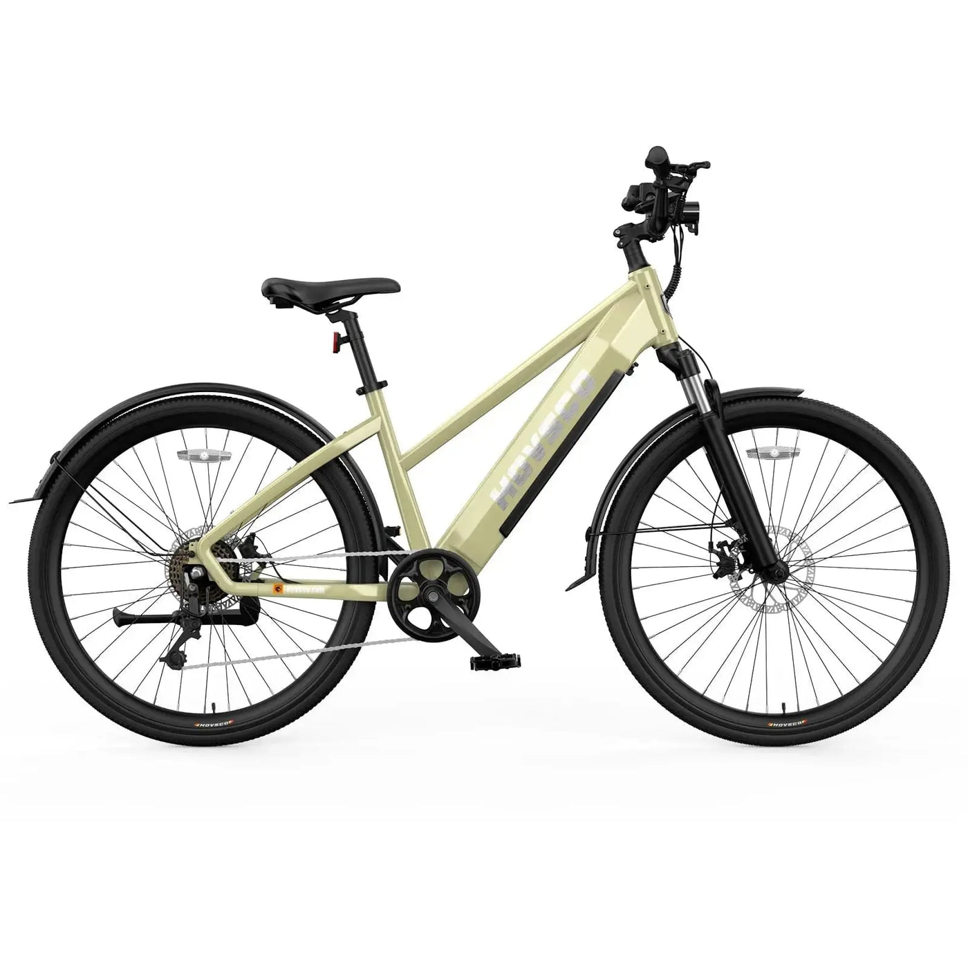 HOVSCO HovCity 27.5" Step-Thru Cruiser Electric Bike For Adults HOVSCO