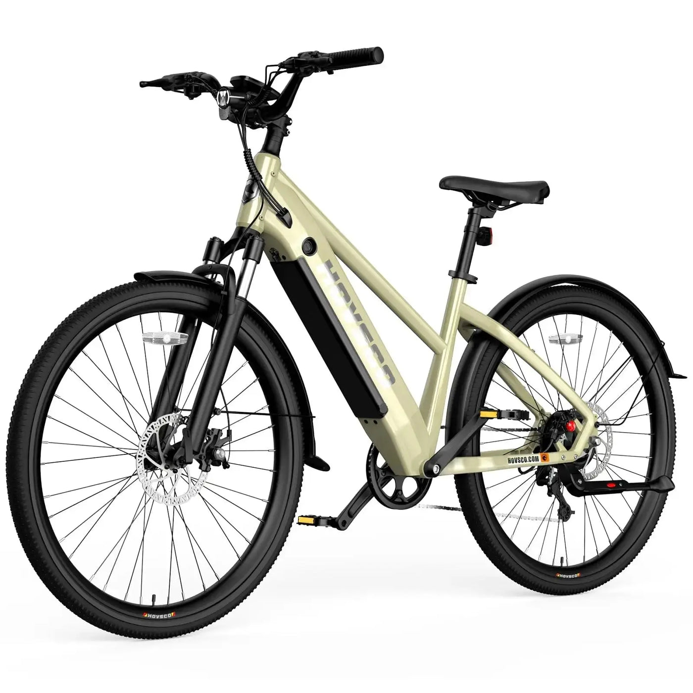 HOVSCO HovCity 27.5" Step-Thru Cruiser Electric Bike For Adults HOVSCO