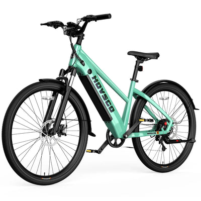 HOVSCO HovCity 27.5" Step-Thru Cruiser Electric Bike For Adults HOVSCO